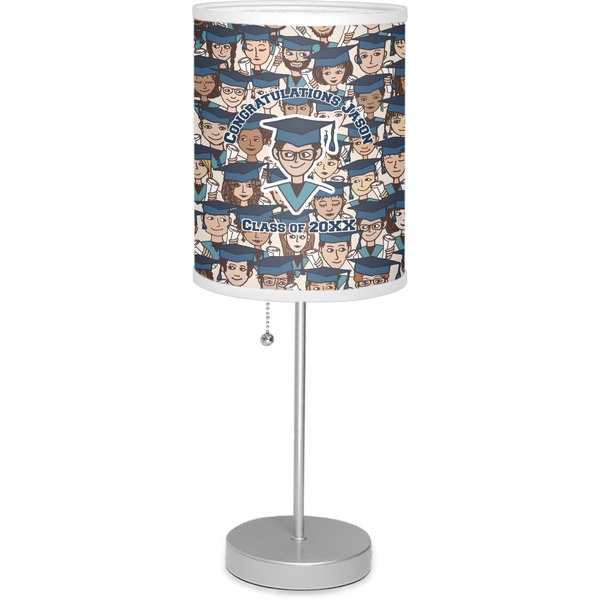 Custom Graduating Students Lamp with Drum Shade (Personalized)