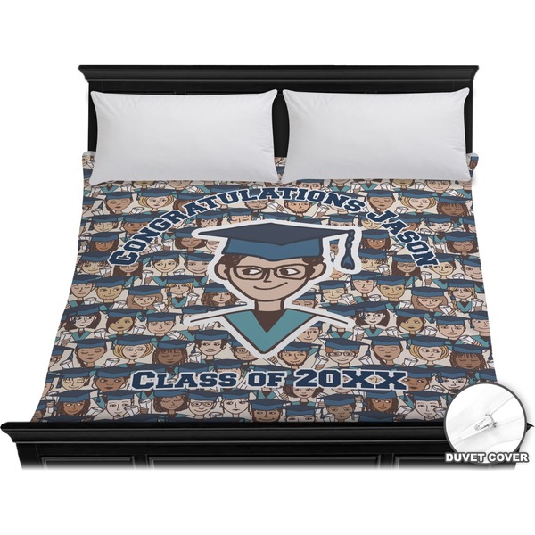 Custom Graduating Students Duvet Cover - King (Personalized)