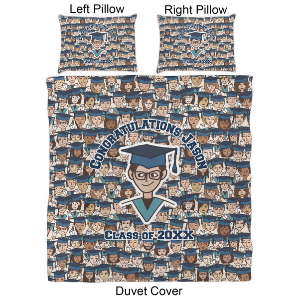 Graduating Students Duvet Cover Set - Queen - Approval
