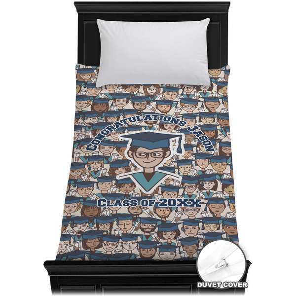 Custom Graduating Students Duvet Cover - Twin XL (Personalized)