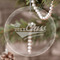 Graduating Students Engraved Glass Ornaments - Round-Main Parent