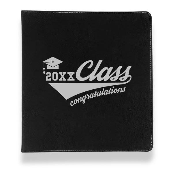 Custom Graduating Students Leather Binder - 1" - Black (Personalized)