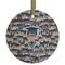 Graduating Students Frosted Glass Ornament - Round