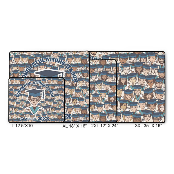 Graduating Students Gaming Mats - SIZE CHART