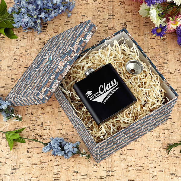 Graduating Students Gift Boxes with Lid - Canvas Wrapped - Large - In Context