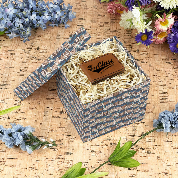 Graduating Students Gift Boxes with Lid - Canvas Wrapped - Small - In Context