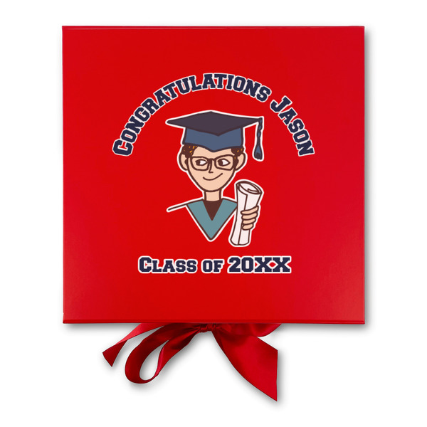 Graduating Students Gift Boxes with Magnetic Lid - Red - Approval