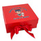 Graduating Students Gift Boxes with Magnetic Lid - Red - Front