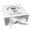 Graduating Students Gift Boxes with Magnetic Lid - White - Front