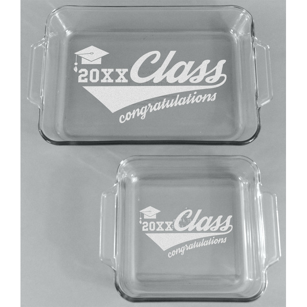 Graduating Students Glass Baking Dish Set - FRONT