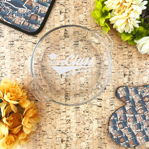 Graduating Students Glass Pie Dish - LIFESTYLE