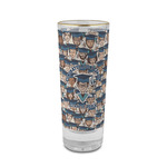 Graduating Students 2 oz Shot Glass - Glass with Gold Rim (Personalized)