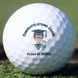 Graduating Students Golf Balls - Non-Branded - Set of 3 (Personalized)