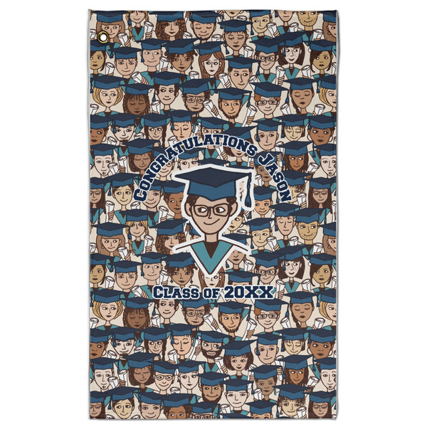 Custom Graduating Students Golf Towel - Poly-Cotton Blend w/ Name or Text