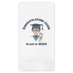 Graduating Students Guest Napkins - Full Color - Embossed Edge (Personalized)