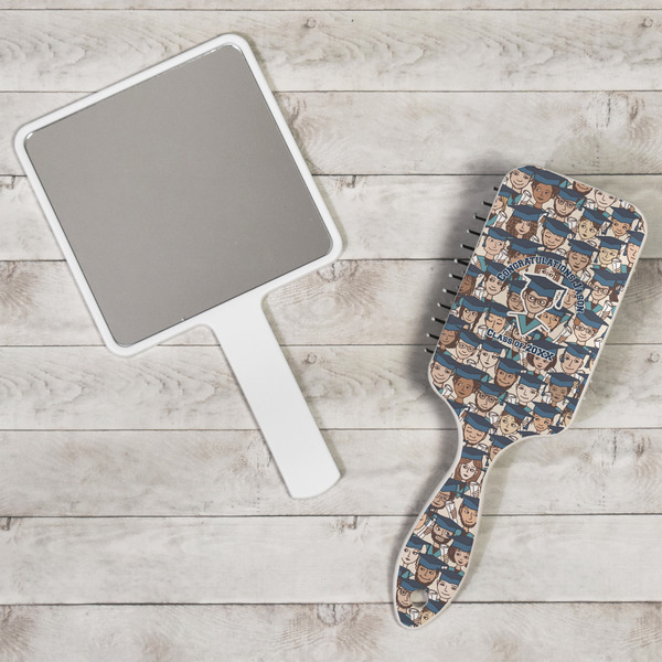 Graduating Students Hair Brush - In Context