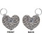 Graduating Students Heart Keychain (Front + Back)