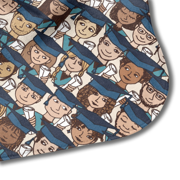 Graduating Students Hooded Baby Towel- Detail Corner