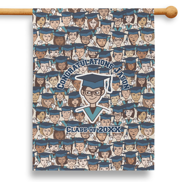 Custom Graduating Students 28" House Flag (Personalized)