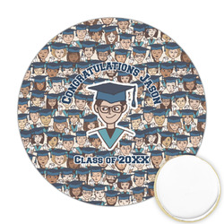 Graduating Students Printed Cookie Topper - Round (Personalized)