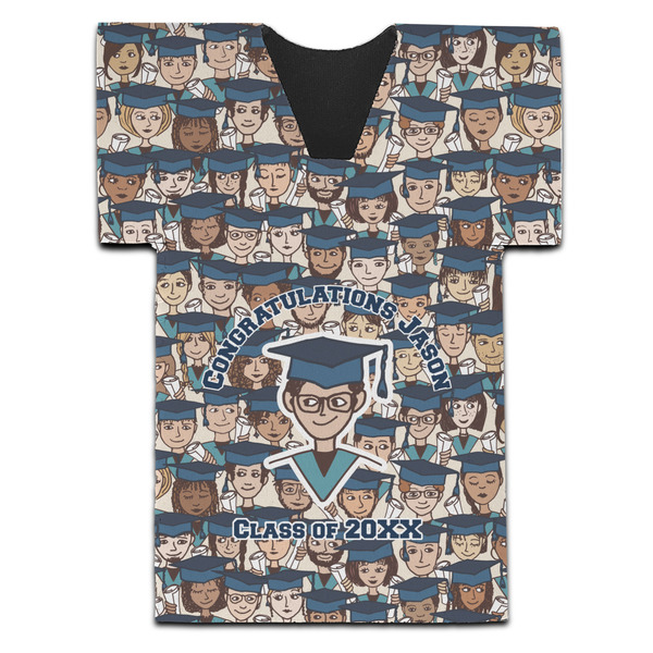 Graduating Students Jersey Bottle Cooler - Set of 4 - FRONT (flat)