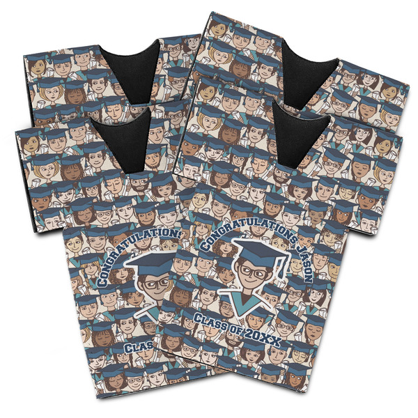 Graduating Students Jersey Bottle Cooler - Set of 4 - MAIN (flat)