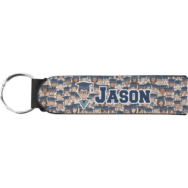 Custom Graduating Students Neoprene Keychain Fob (Personalized)