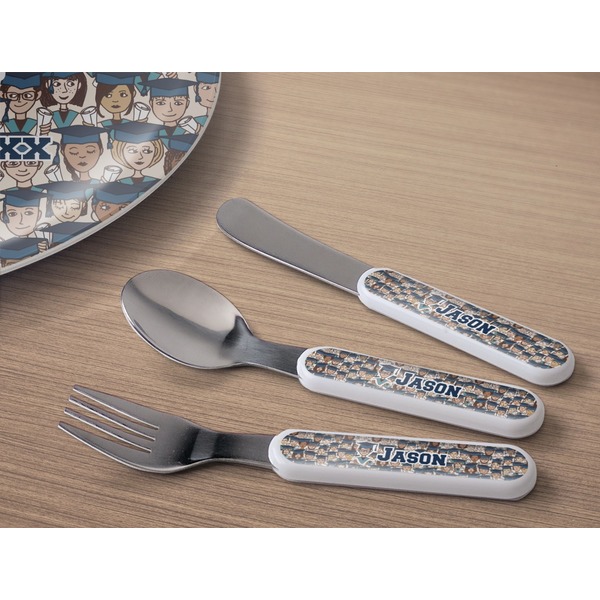 Graduating Students Kids Flatware w/ Plate