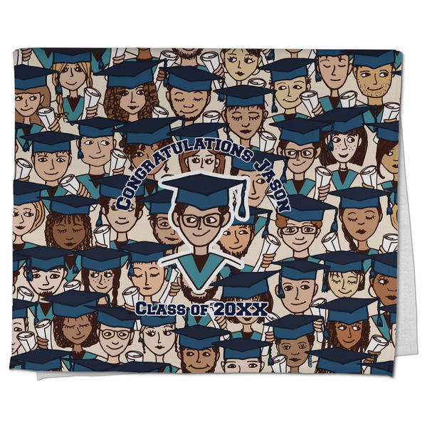 Custom Graduating Students Kitchen Towel - Poly Cotton w/ Name or Text