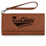 Graduating Students Ladies Leatherette Wallet - Laser Engraved (Personalized)