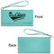 Graduating Students Ladies Wallets - Faux Leather - Teal - Front & Back View