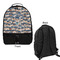 Graduating Students Large Backpack - Black - Front & Back View