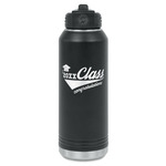 Graduating Students Water Bottle - Laser Engraved - Front (Personalized)