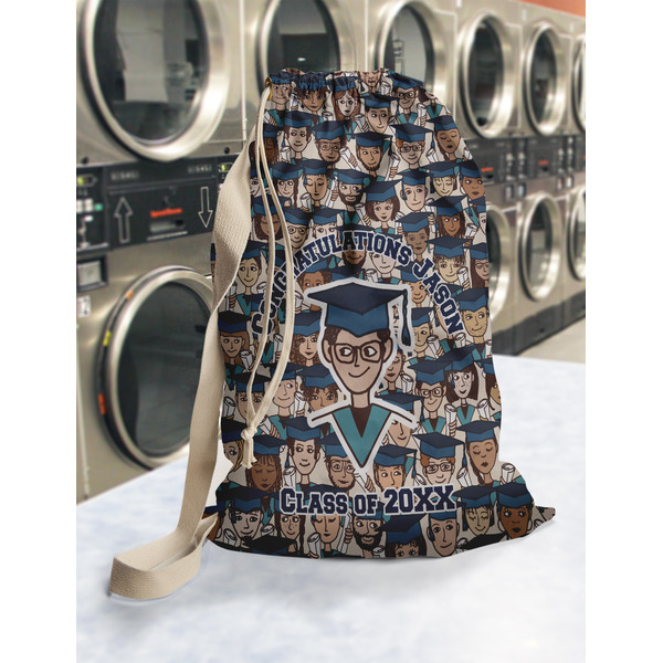 Graduating Students Laundry Bag in Laundromat