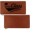 Graduating Students Leather Checkbook Holder Front and Back Single Sided - Apvl