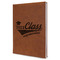Graduating Students Leather Sketchbook - Large - Double Sided - Angled View