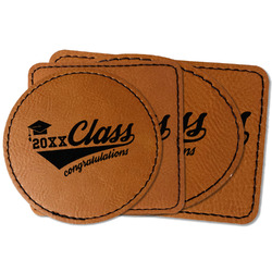 Graduating Students Faux Leather Iron On Patch (Personalized)