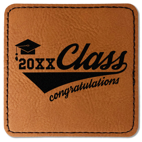 Graduating Students Leatherette Patches - Square