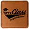Graduating Students Faux Leather Iron On Patch - Square (Personalized)