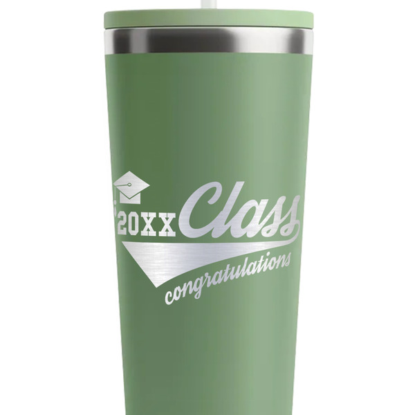 Graduating Students Light Green RTIC Everyday Tumbler - 28 oz. - Close Up