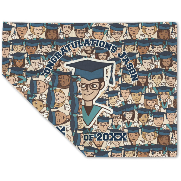 Custom Graduating Students Double-Sided Linen Placemat - Single w/ Name or Text