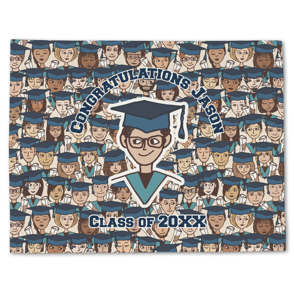 Custom Graduating Students Single-Sided Linen Placemat - Single w/ Name or Text