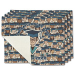 Graduating Students Single-Sided Linen Placemat - Set of 4 w/ Name or Text