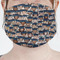 Graduating Students Mask - Pleated (new) Front View on Girl