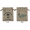 Graduating Students Medium Burlap Gift Bag - Front & Back (Personalized)