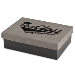 Graduating Students Gift Boxes w/ Engraved Leather Lid (Personalized)