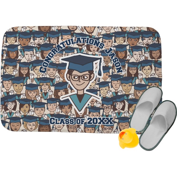 Custom Graduating Students Memory Foam Bath Mat (Personalized)