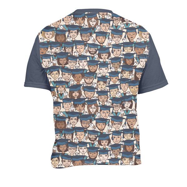 Graduating Students Men's Crew Neck T Shirt Medium - Back