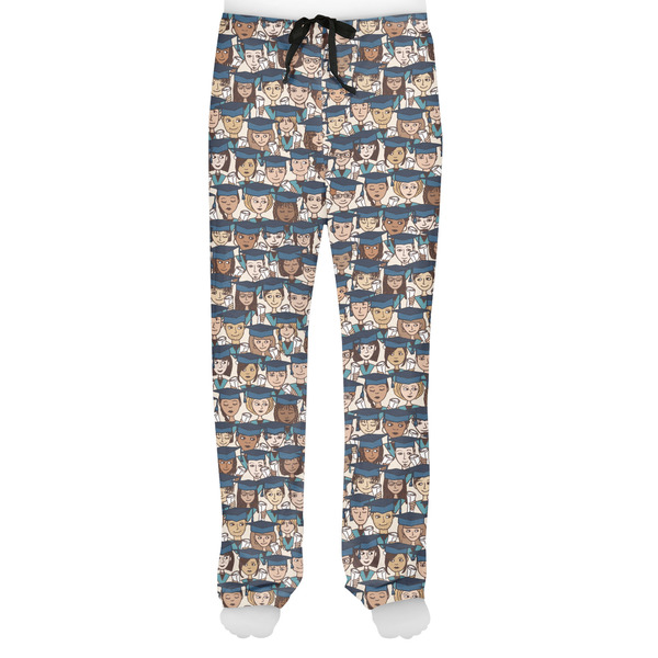 Graduating Students Men's Pjs Front - on model