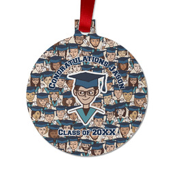 Graduating Students Metal Ball Ornament - Double Sided w/ Name or Text